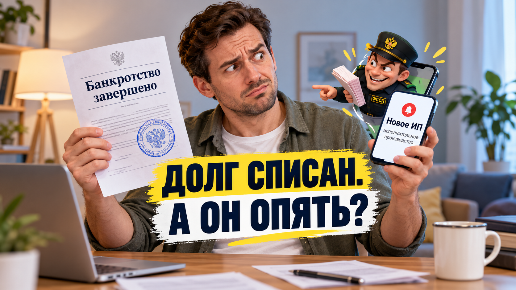 После банкротства приставы снова взыскивают долг: что делать